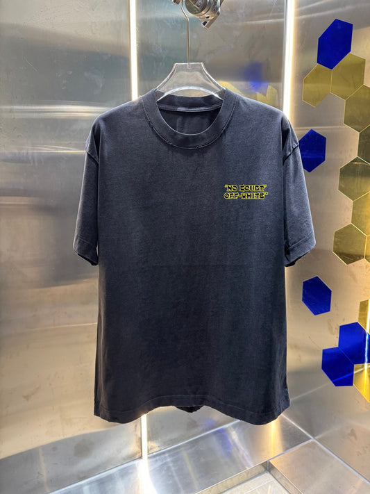 OFF Distressed graphic T-shirt