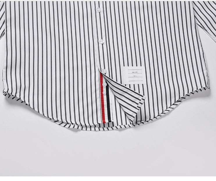 striped business shirt
