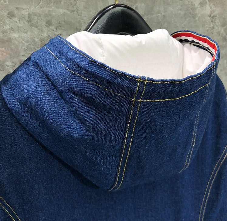 Top-quality denim down jackets