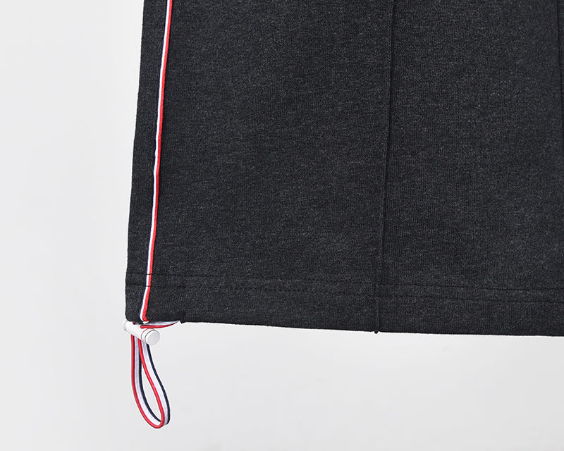 Cotton straight-leg pants