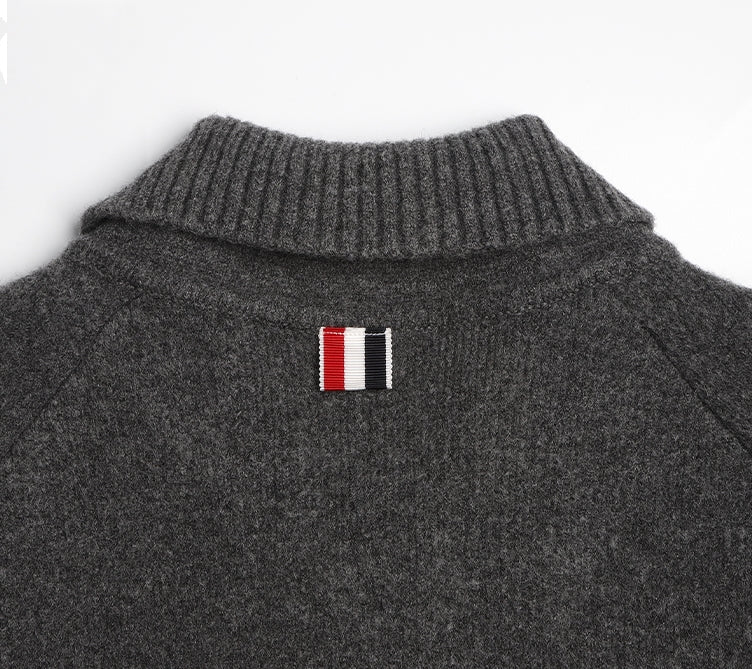 wool knit coat