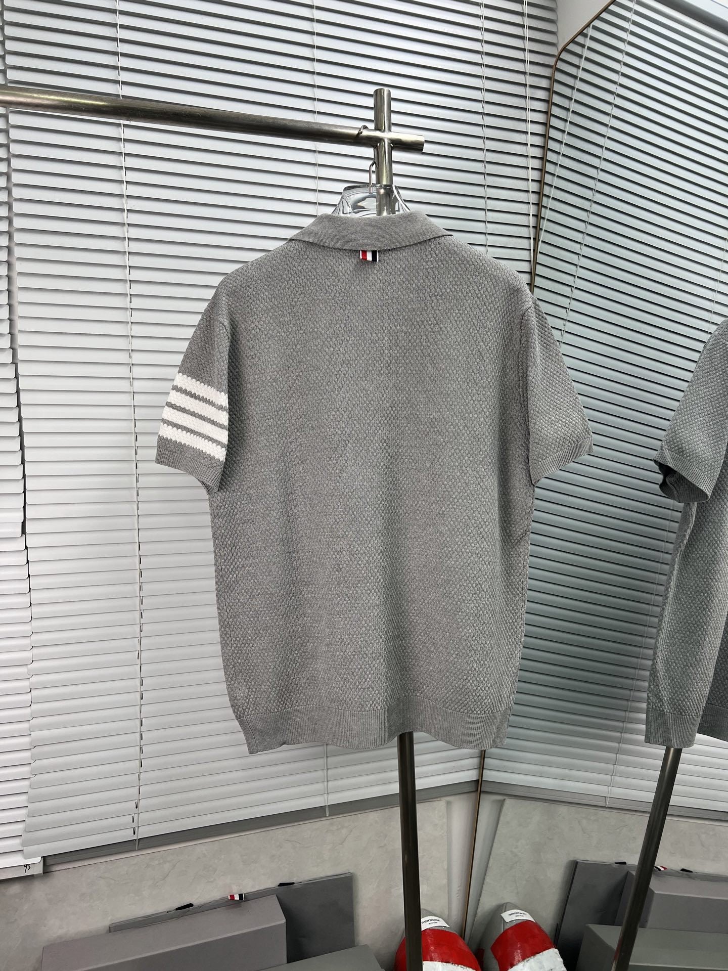 thom browne Knitted POLO shirt