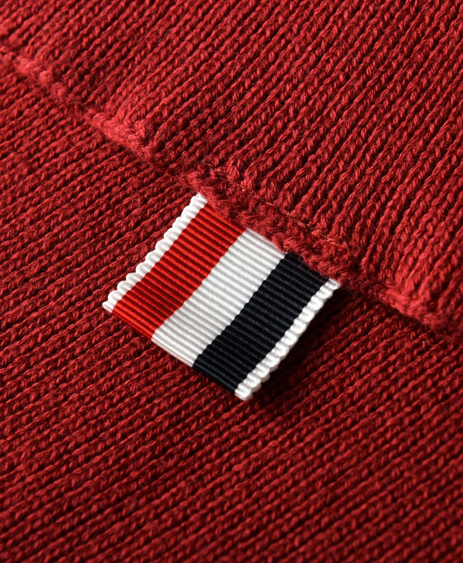 Four red scarves