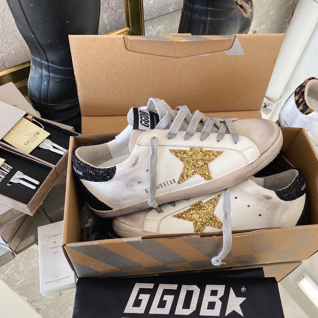 Golden Goose Vintage Distressed Sneakers #228