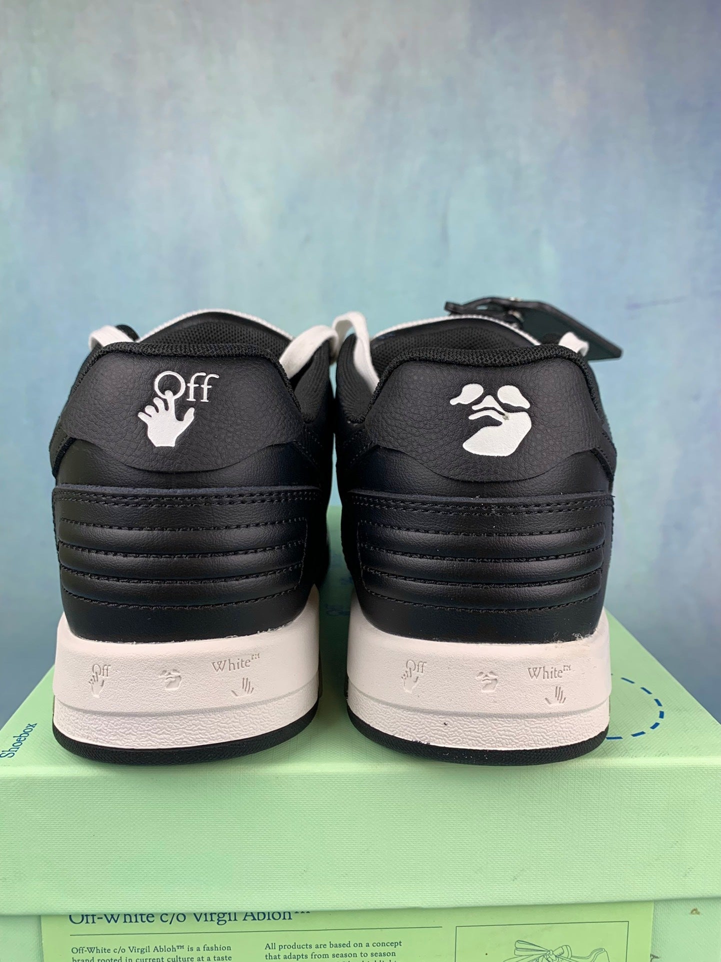 Off White and Black Sneakers