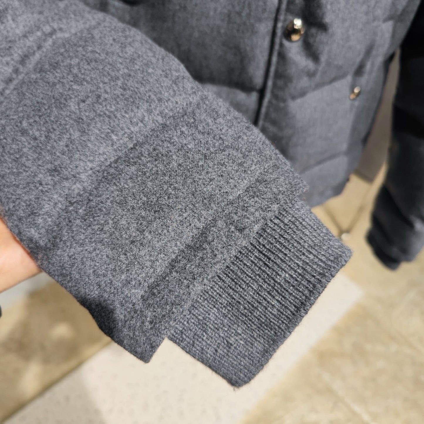 Wool down jacket