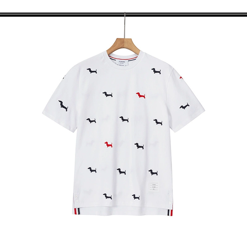 Embroidered dog T-shirt