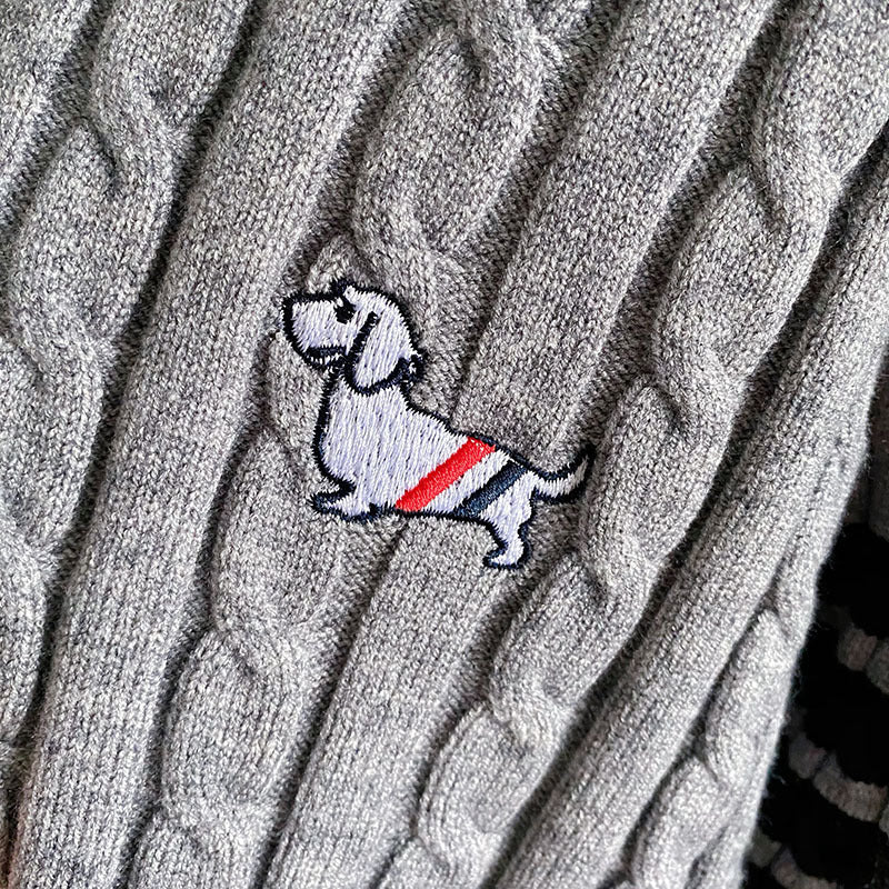 Puppy Knitted Cardigan