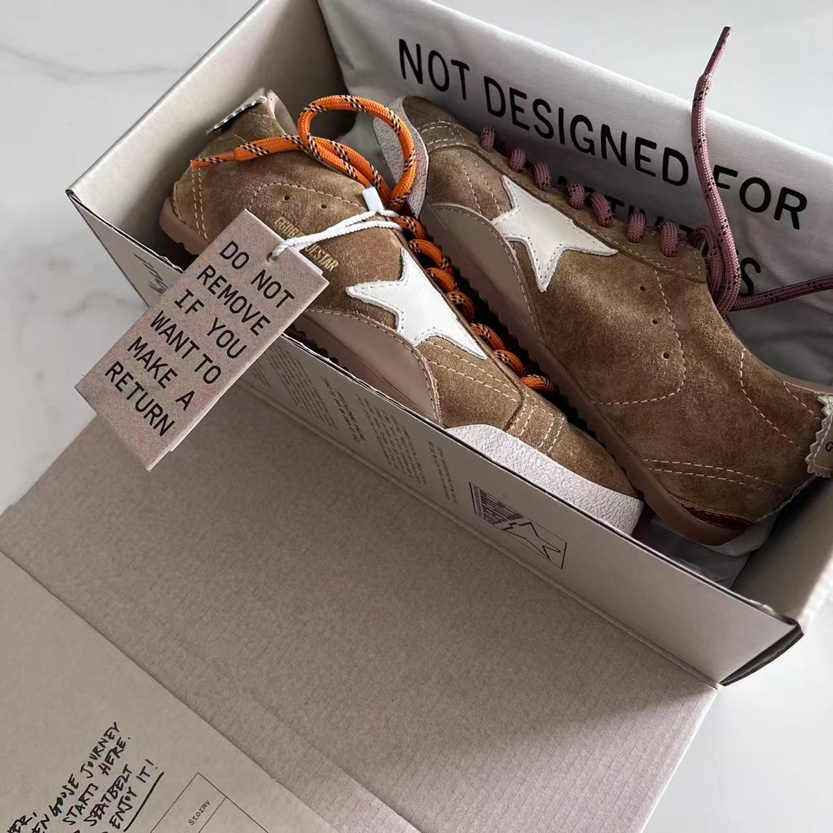 Golden Goose Vintage Distressed Sneakers #175