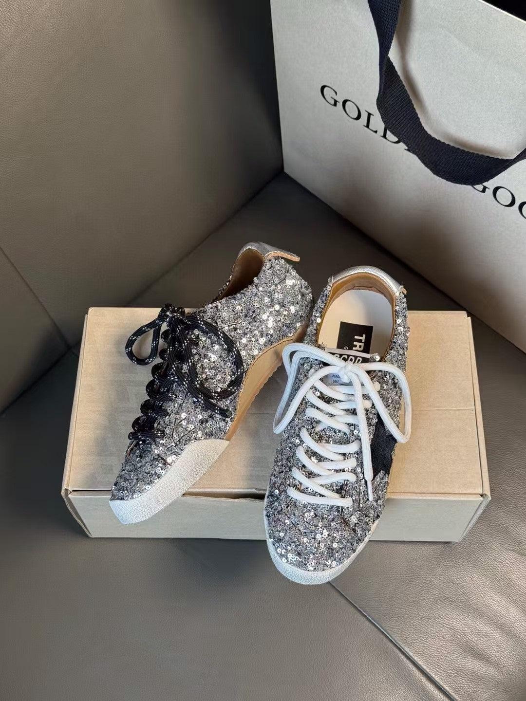 Golden Goose Vintage Distressed Sneakers #179