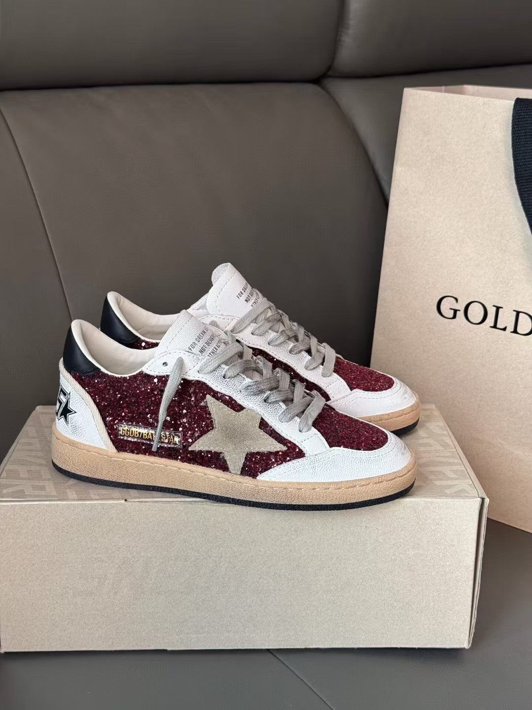 Golden Goose Vintage Distressed Sneakers #298