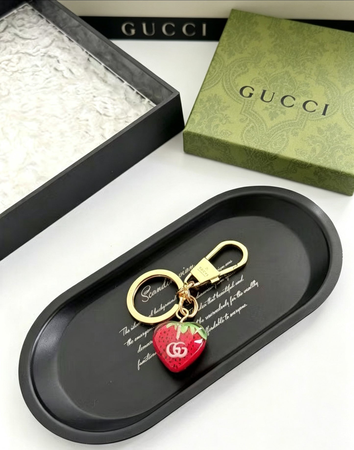 Gucci Gold-Plated Resin Pendant