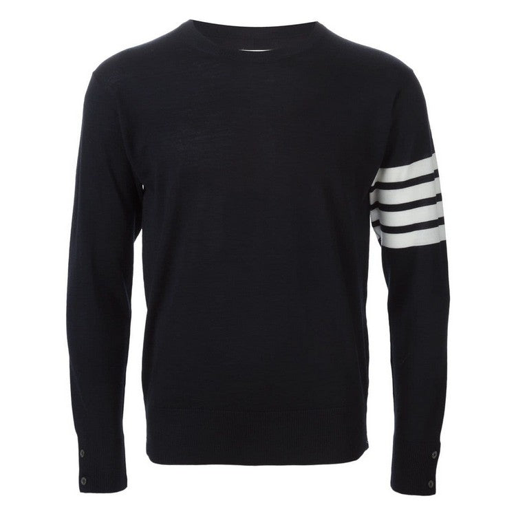 Round neck wool sweater