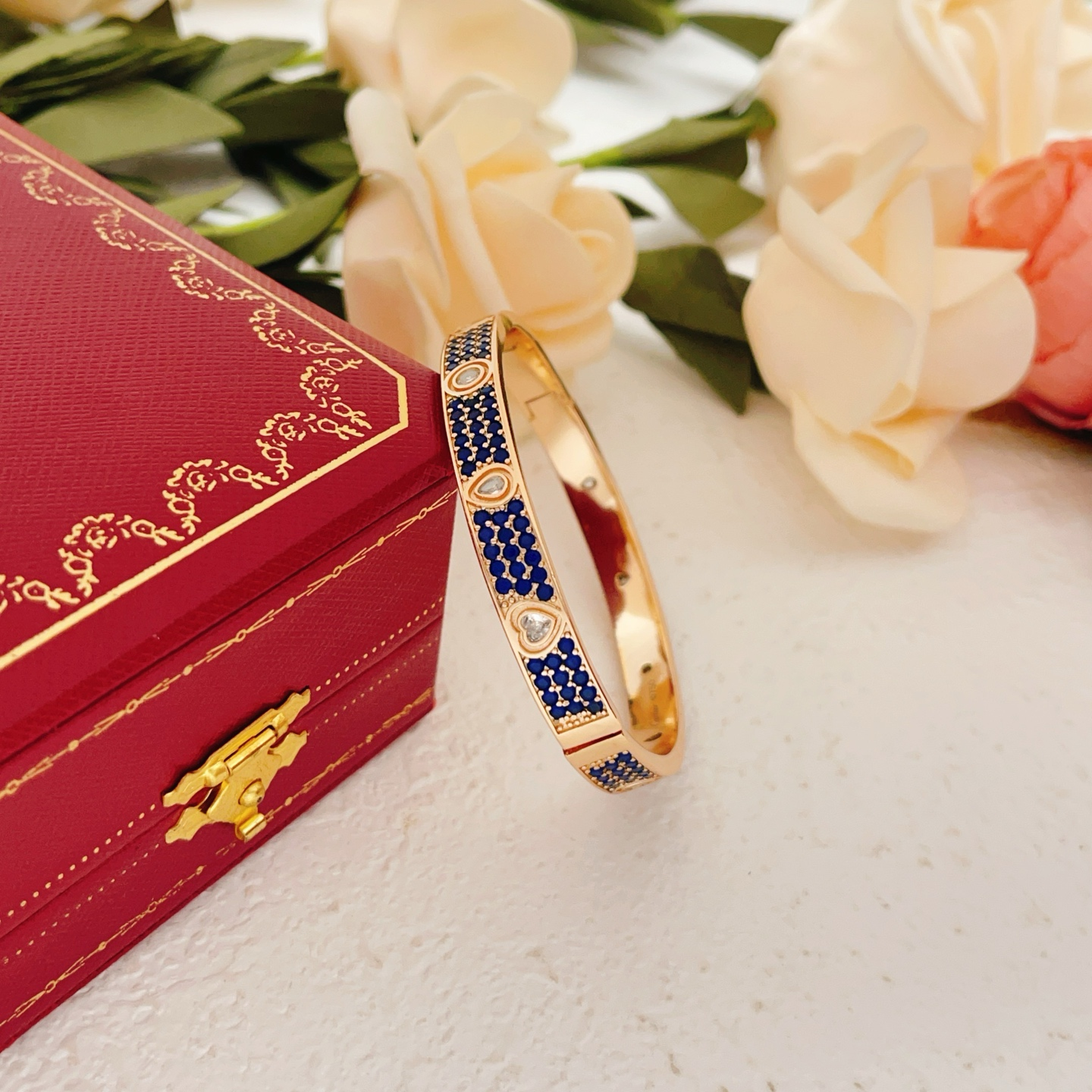 Cartier "Blue" Full-Pavé Bracelet
