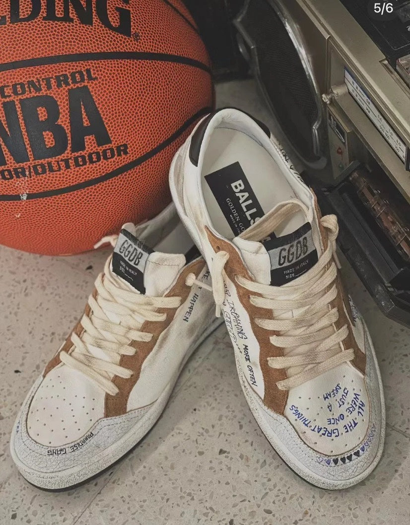Golden Goose Vintage Distressed Sneakers #230