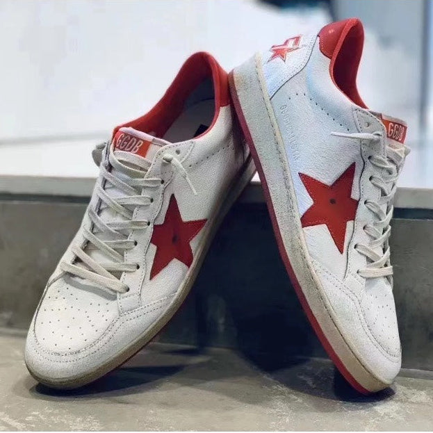 Golden Goose Vintage Distressed Sneakers #257