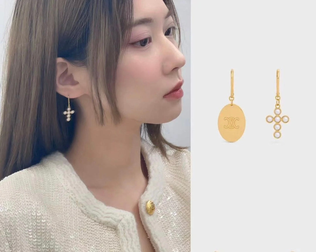 CELINE Triomphe Vintage Earrings