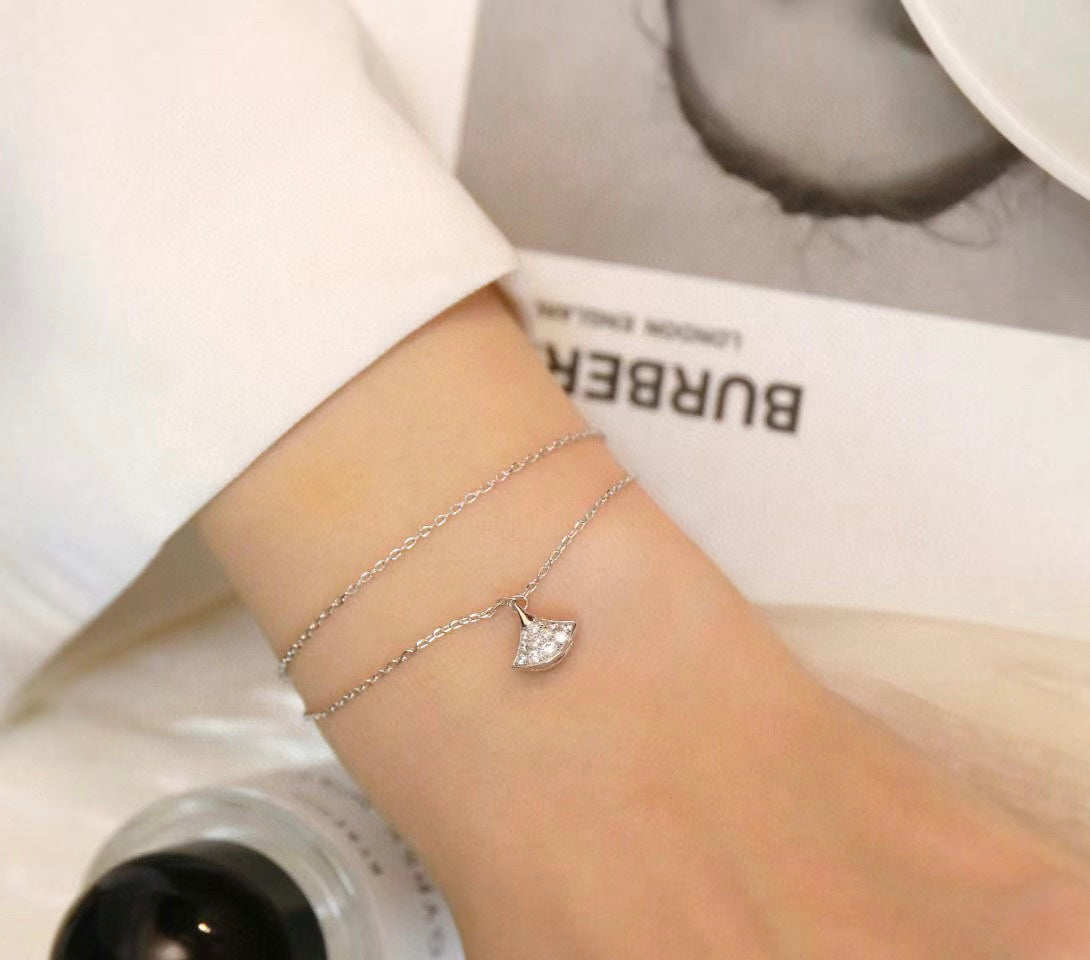 BVLGARI 925 Silver Gold-Plated Bracelet
