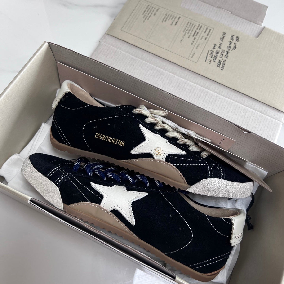 Golden Goose Vintage Distressed Sneakers #142