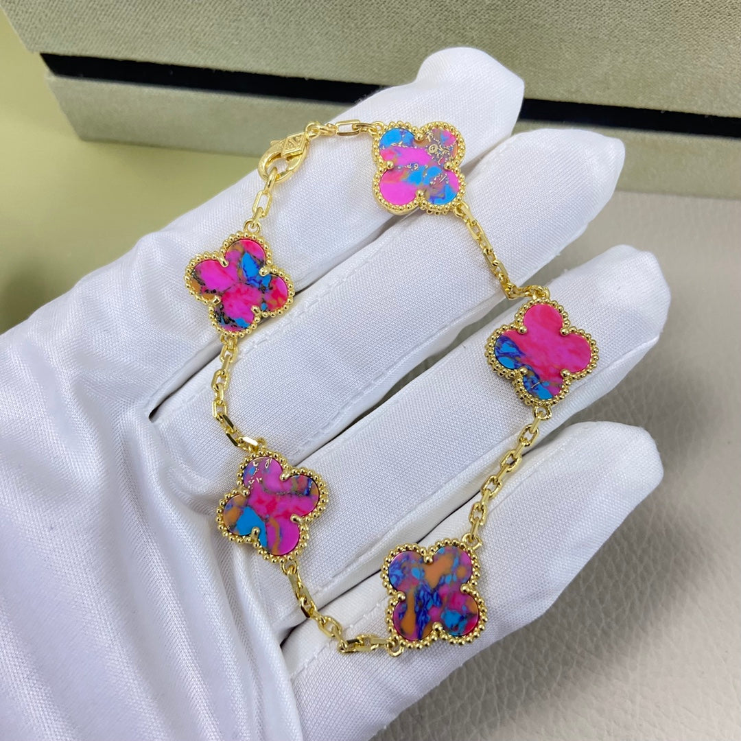 Van Cleef & Arpels Clover 5-Motif Bracelet