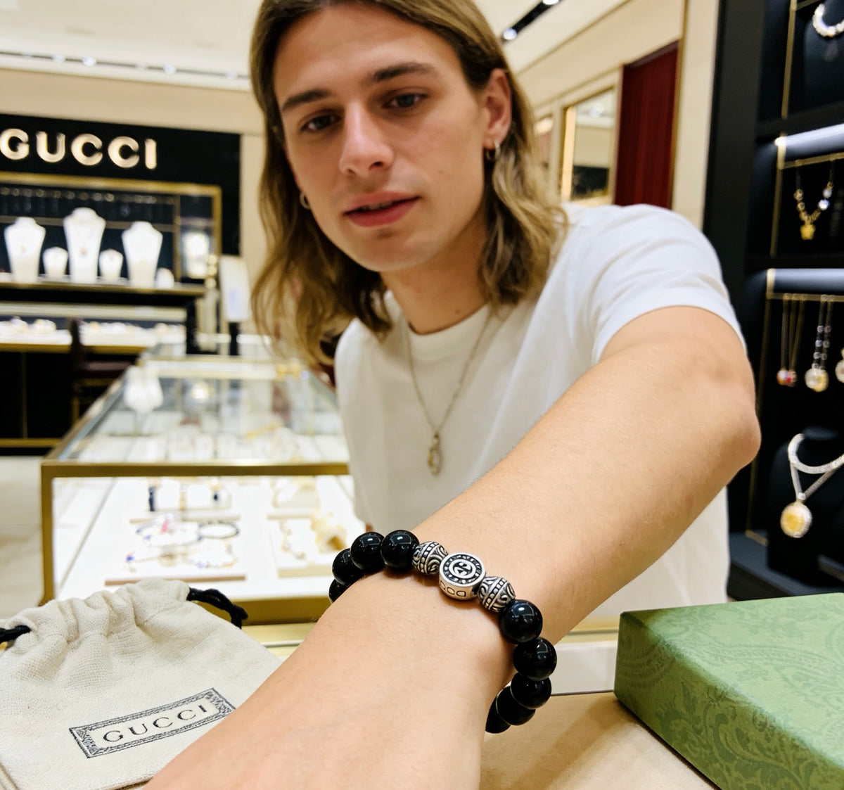 Gucci Vintage Double G Bracelet