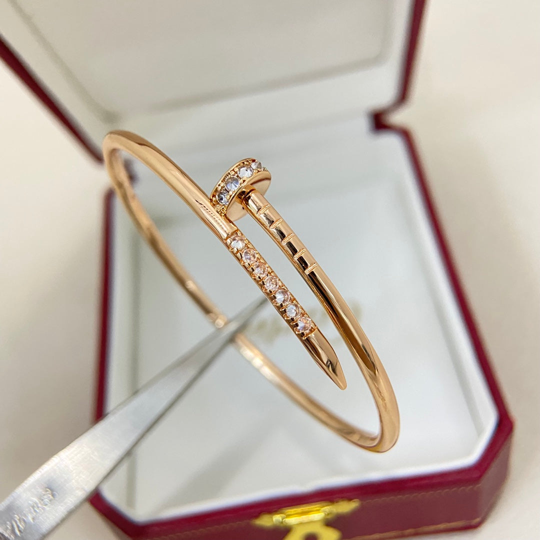 Cartier Diamond-Set Nail Bracelet