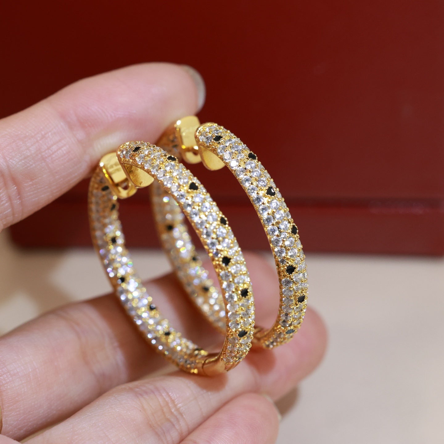 Cartier-Style Diamond-Set Panther Earrings