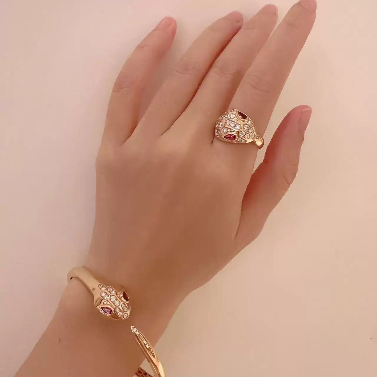 BVLGARI Brass Crystal Ring