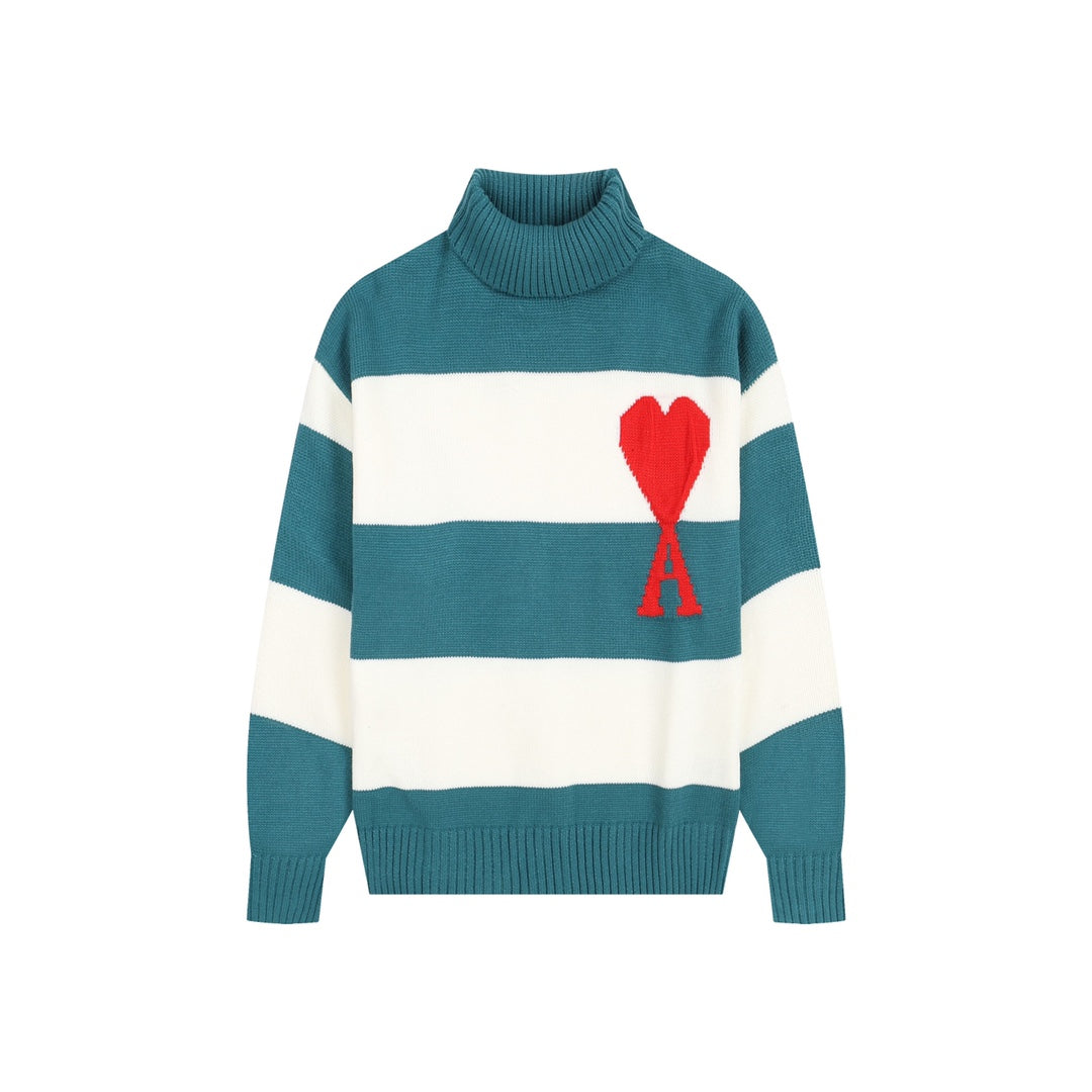 AMI PARIS Cotton and wool sweater