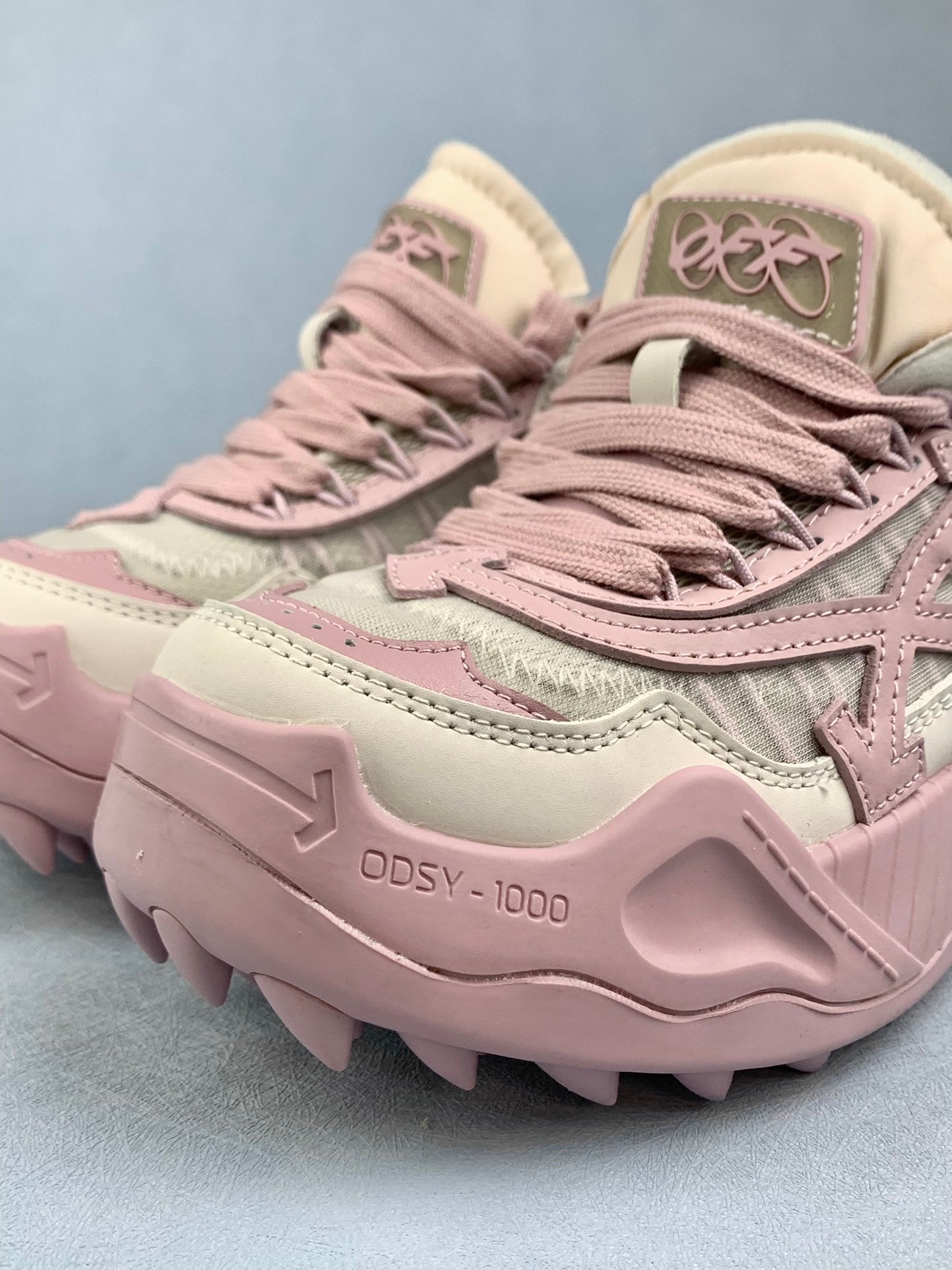 Off pink sneakers