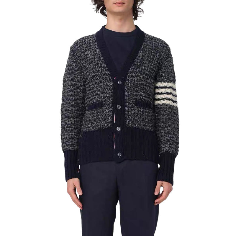 Cotton wool knitted cardigan