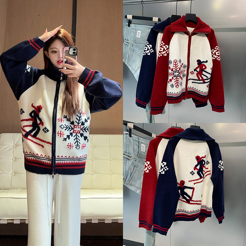 Wool Cardigan Sweater