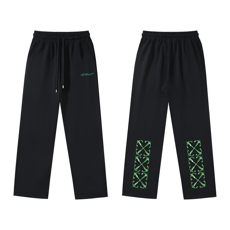 OFF  Pure cotton printed casual trousers