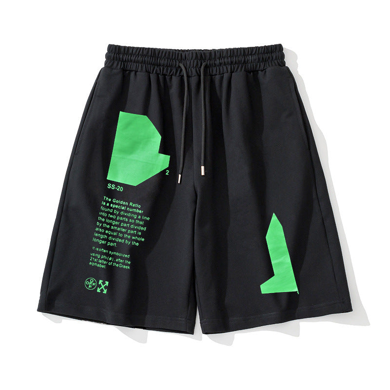OFF Foil-Print Arrow Shorts