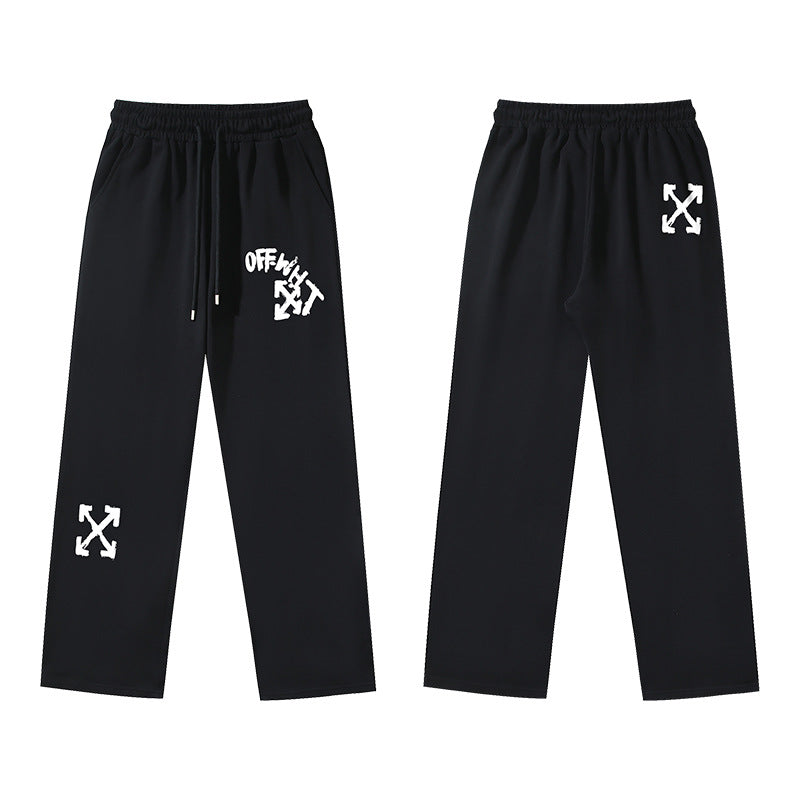OFF  Pure cotton printed casual trousers