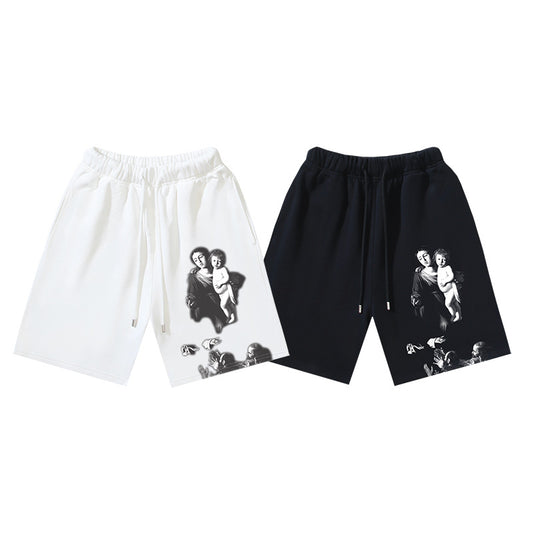 OFF  Cotton Virgin Mary print shorts