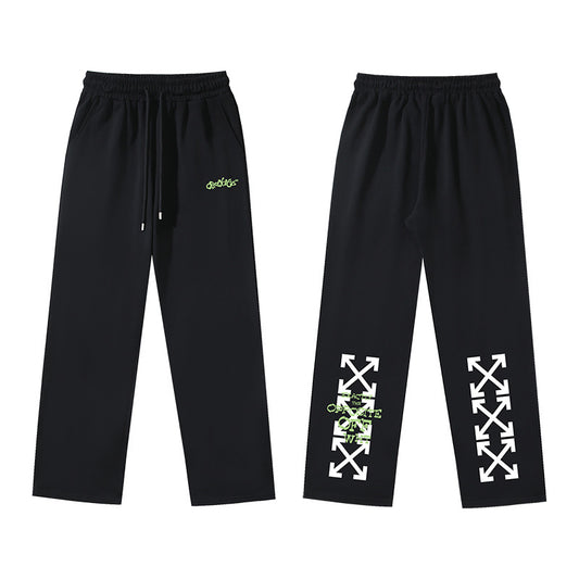 OFF  Pure cotton printed casual trousers