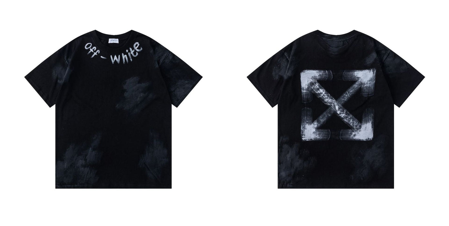OFF  Ink-splatter graffiti T-shirt