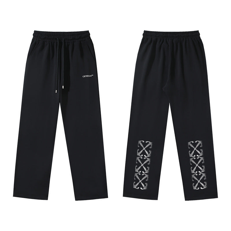 OFF  Pure cotton printed casual trousers