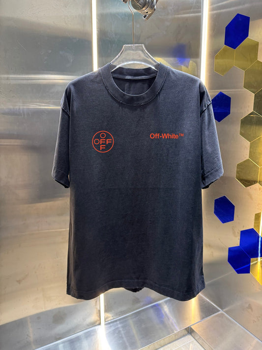 OFF  Distressed graphic T-shirt