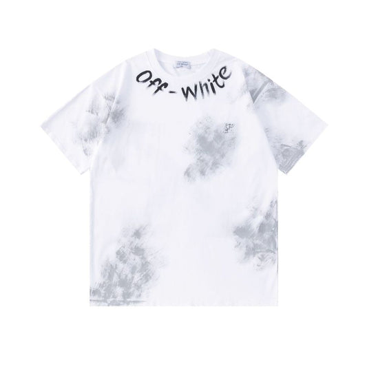 OFF  Ink-splatter graffiti T-shirt