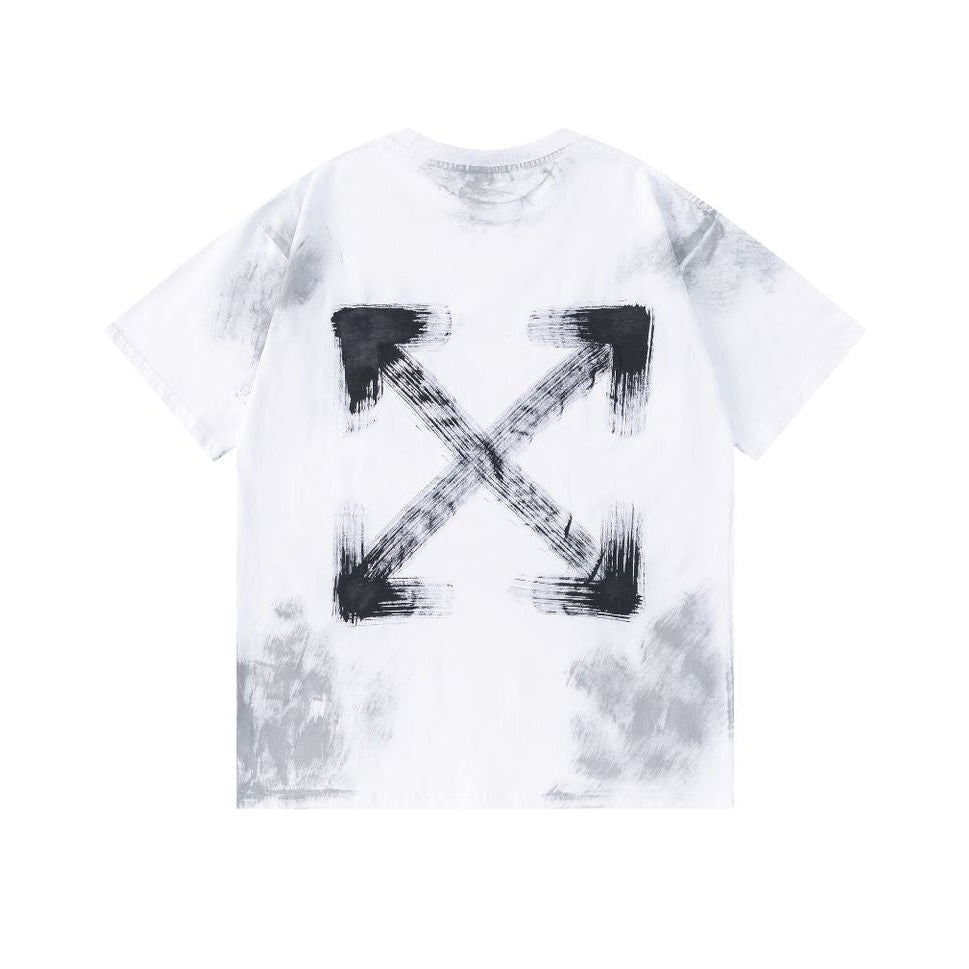 OFF  Ink-splatter graffiti T-shirt