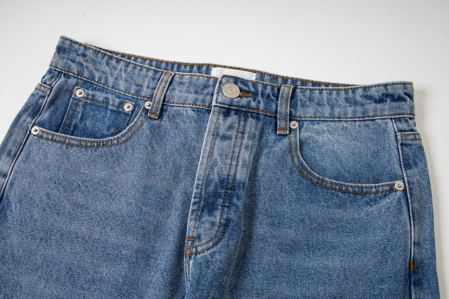 Men's Wide-Leg Jeans - Premium Denim