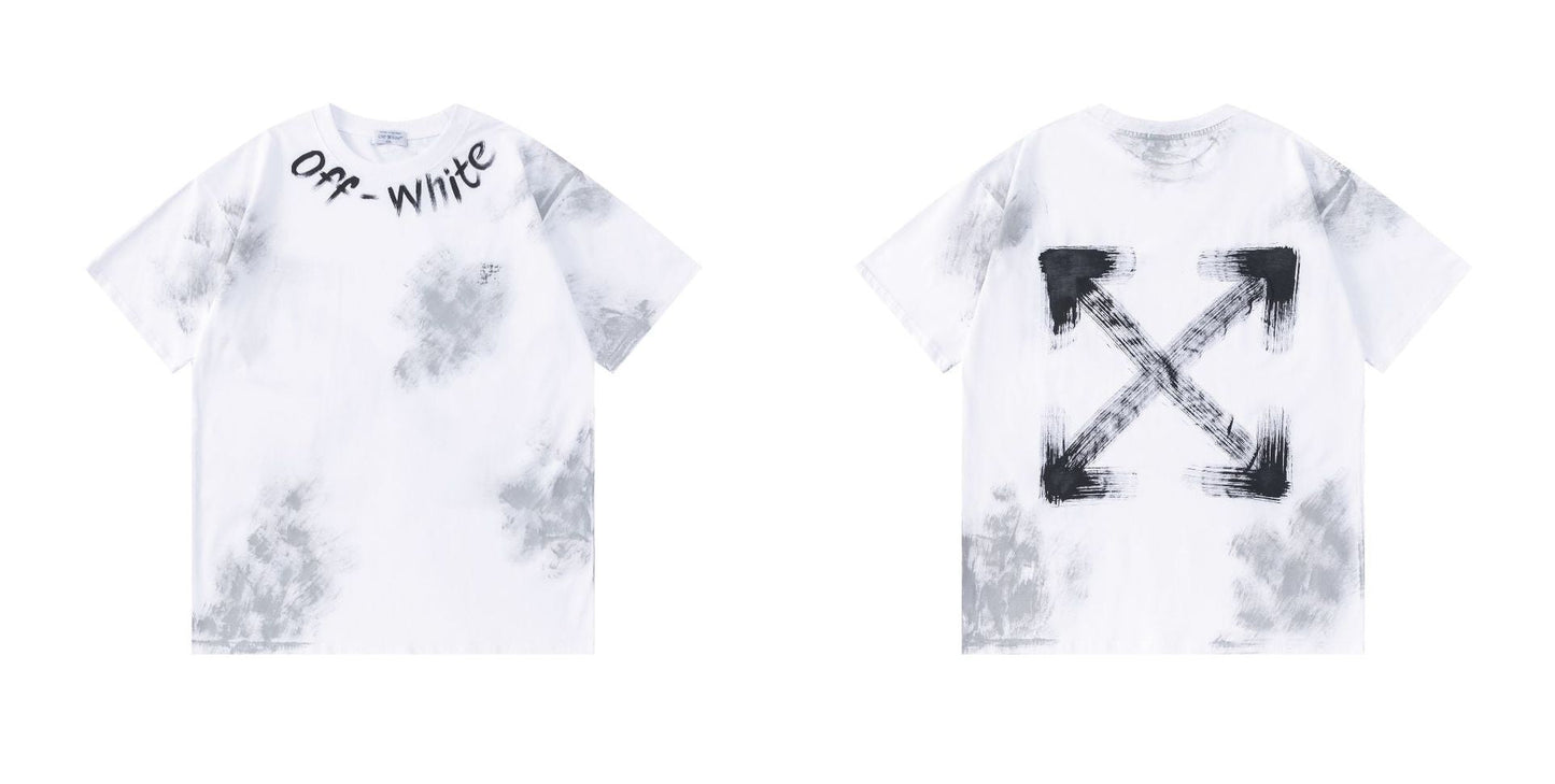 OFF  Ink-splatter graffiti T-shirt