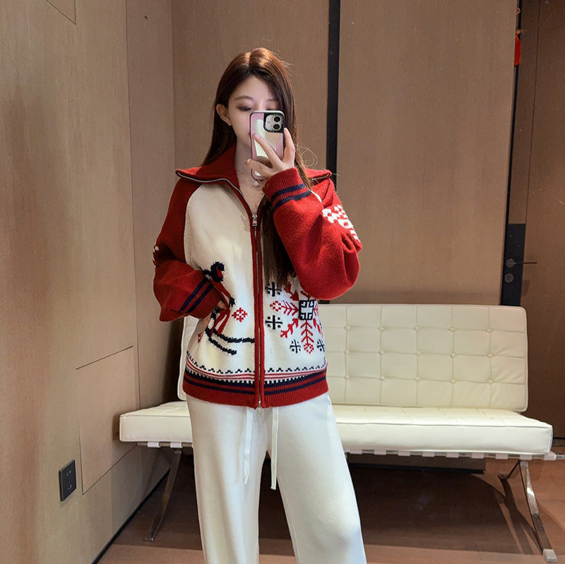 Wool Cardigan Sweater