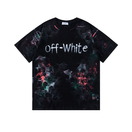 OFF  Ink-splatter graffiti T-shirt