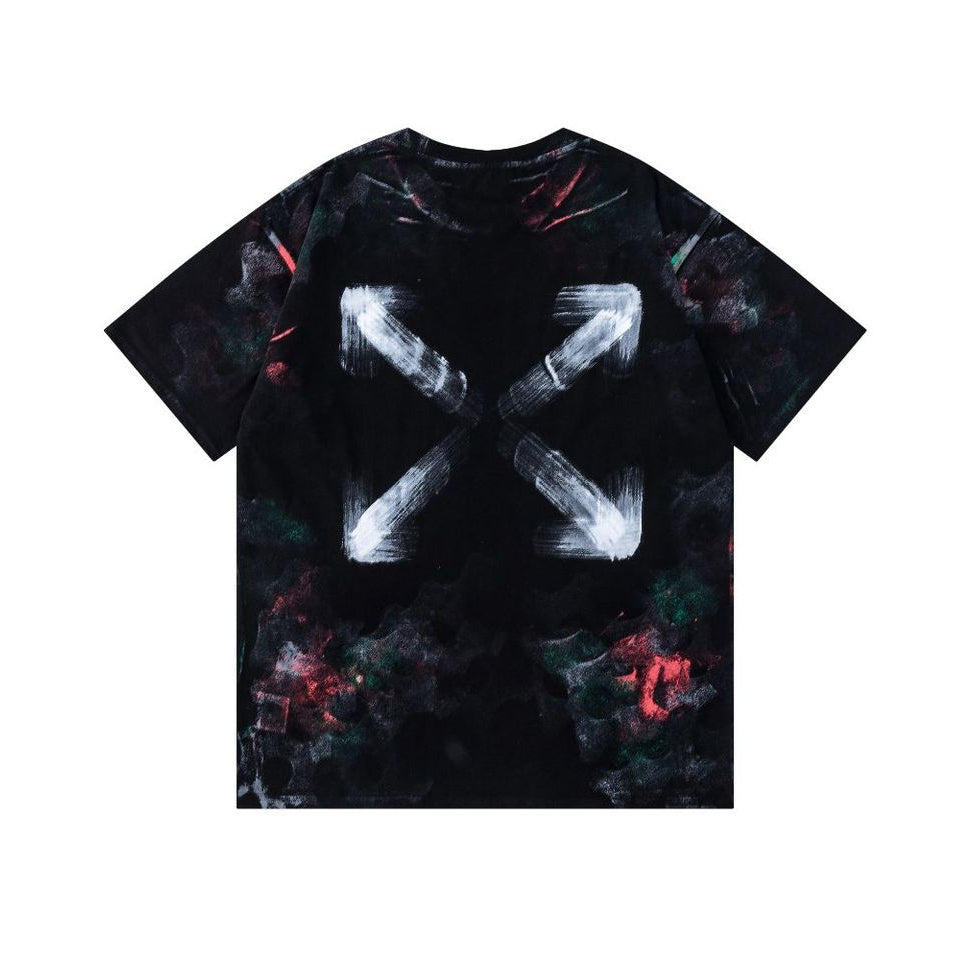 OFF  Ink-splatter graffiti T-shirt