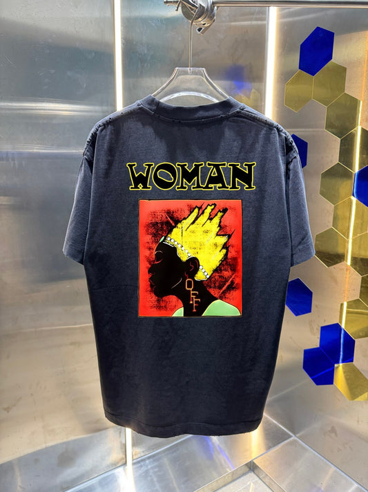OFF  Distressed graphic T-shirt