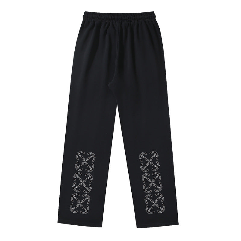 OFF  Pure cotton printed casual trousers