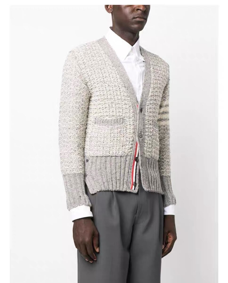 Cotton wool knitted cardigan